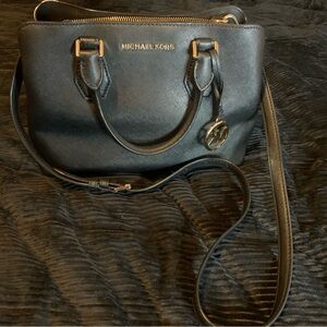 Michael Kors Black Leather Handbag